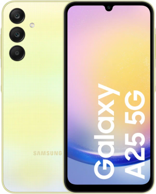 Смартфон Samsung Galaxy A25 5G 6/128 ГБ, желтый