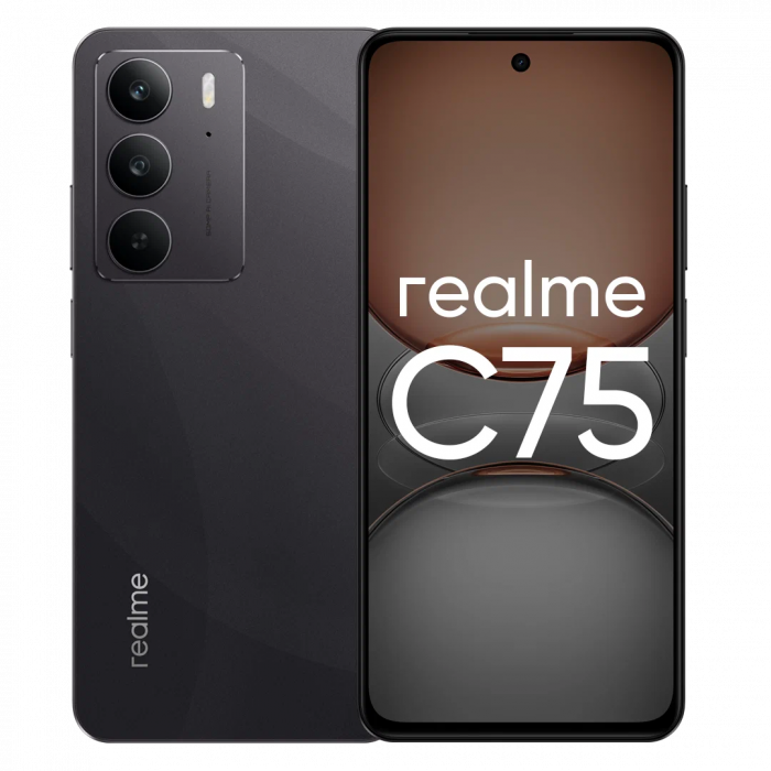 Смартфон Realme C75 8/256Gb, Storm Black