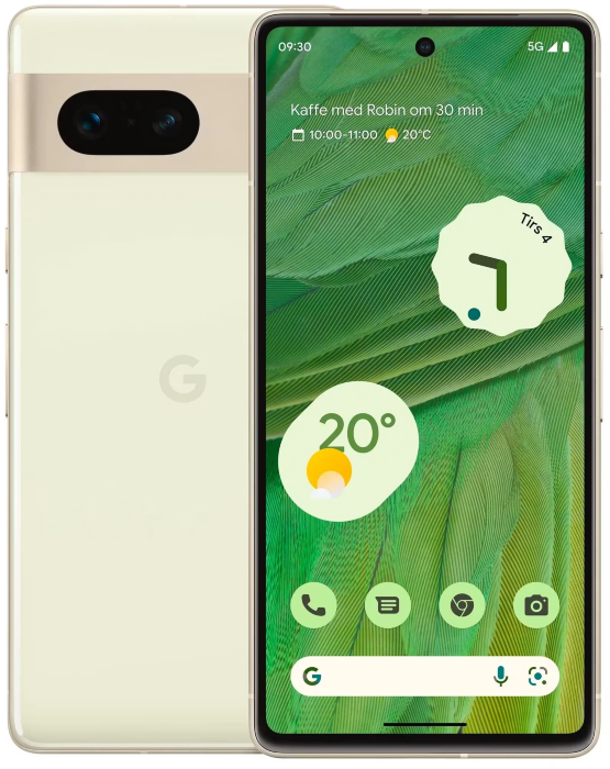 Смартфон Google Pixel 7 8/256 ГБ USA, Dual: nano SIM + eSIM, желто-зеленый