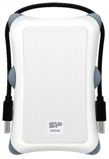 2 ТБ Внешний HDD Silicon Power Armor A30, USB 3.2 Gen 1, белый