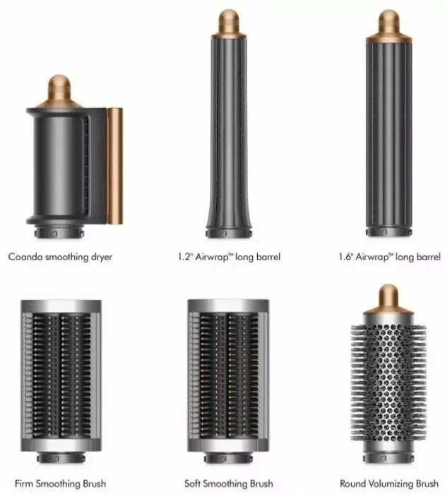 Фен-стайлер Dyson Airwrap complete long HS05 CN, bright nickel/bright copper