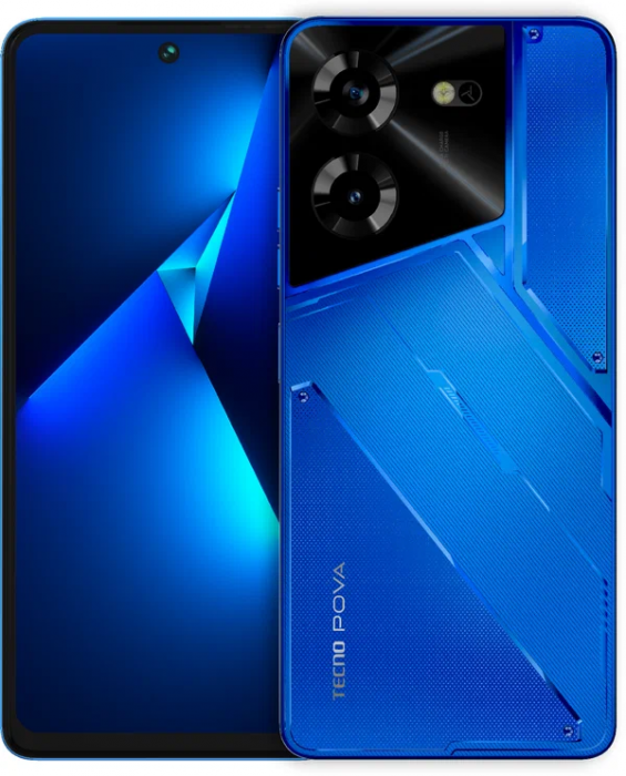 Смартфон TECNO POVA 5 8/128 ГБ, hurricane blue