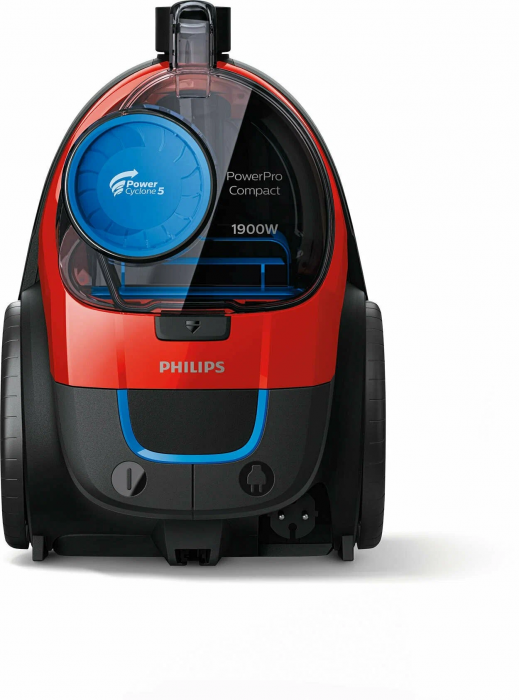 Philips Безмешковый бытовой пылесос FC9351/01, черный, красный, 1900 Вт