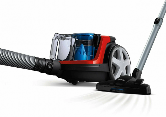 Philips Безмешковый бытовой пылесос FC9351/01, черный, красный, 1900 Вт