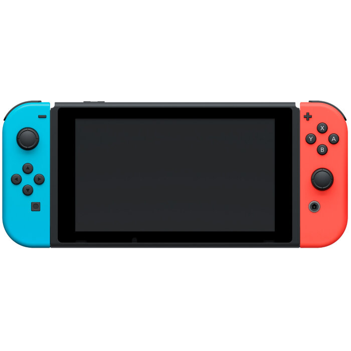 Игровая приставка Nintendo Switch rev.2 32 ГБ, неоновый синий/неоновый красный