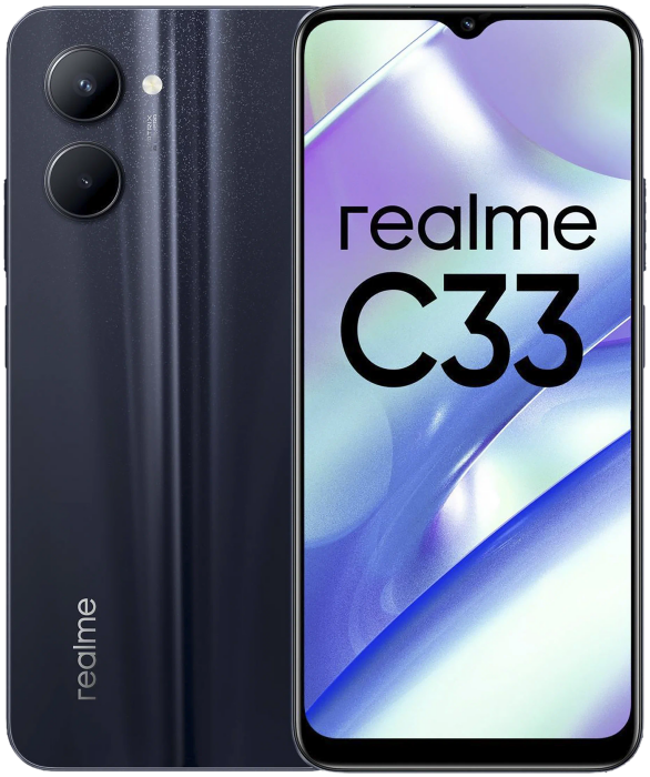 Смартфон realme C33 3/32 ГБ RU, черный