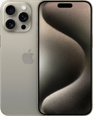 Смартфон iPhone 15 Pro Max 512 ГБ, nano SIM + eSIM, Natural Titanium