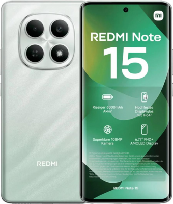 Смартфон Xiaomi Redmi Note 15 4G 8/256Gb Forest Green
