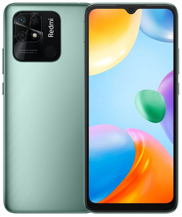 Смартфон Xiaomi Redmi 10C 4/128 ГБ RU, зеленая мята