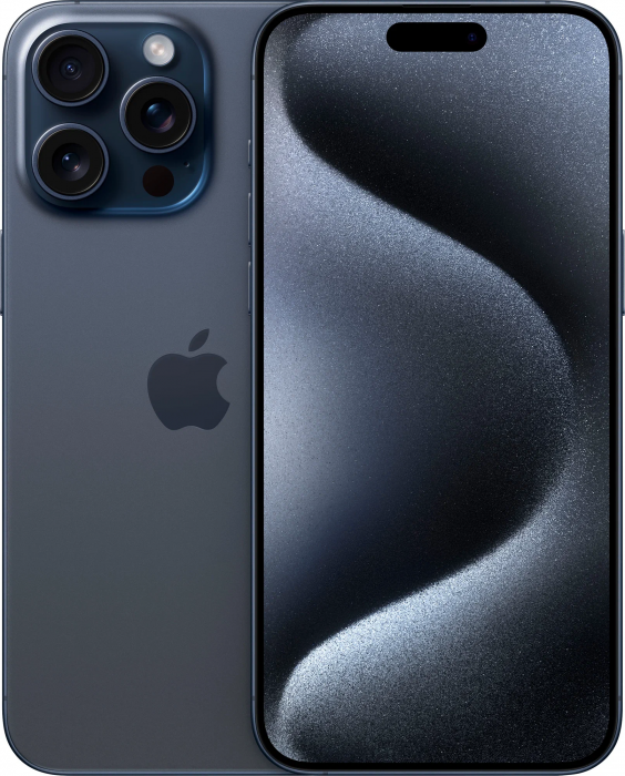 Смартфон iPhone 15 Pro Max 512 ГБ, nano SIM + eSIM, Blue Titanium