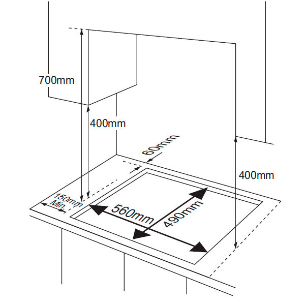 Встраив. газовая панель Samsung NA64H3010BK