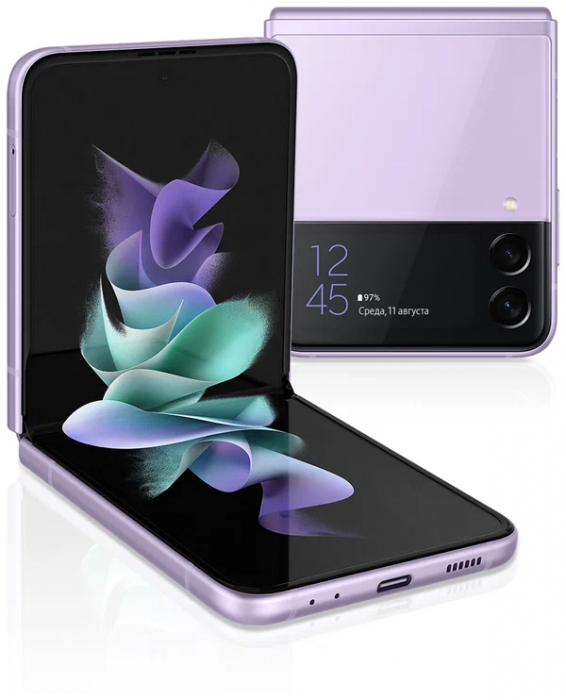 Смартфон Samsung Galaxy Z Flip 3 8/256 ГБ, лавандовый