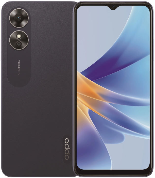 Смартфон OPPO A17 4/64 ГБ, черный
