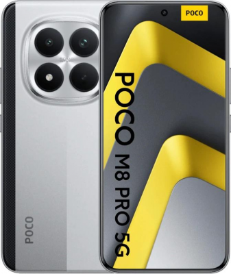 Смартфон Xiaomi Poco M8 Pro 5G 8/256Gb Silver