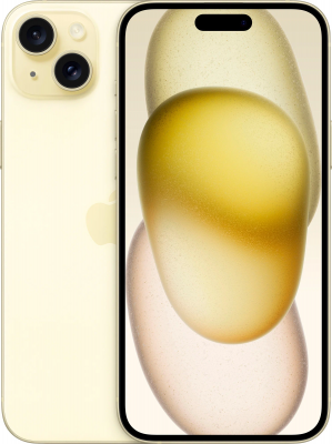 Смартфон Apple iPhone 15 Plus 128 ГБ, nano SIM + eSIM, Yellow