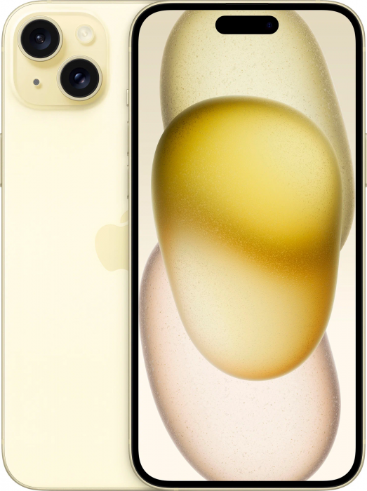 Смартфон Apple iPhone 15 Plus 128 ГБ, nano SIM + eSIM, Yellow