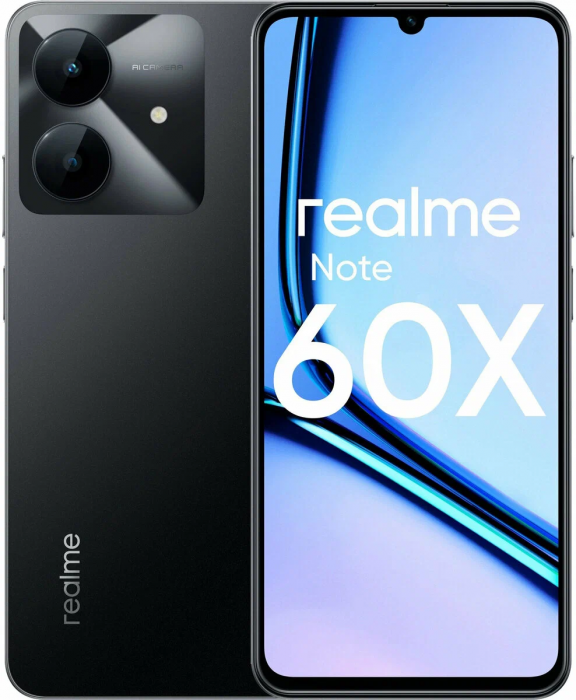 Смартфон Realme Note 60X 3/64Gb, Marble Black