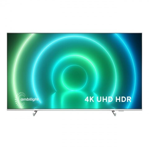 70" Телевизор Philips 70PUS7956/60 HDR (2021), серебристый