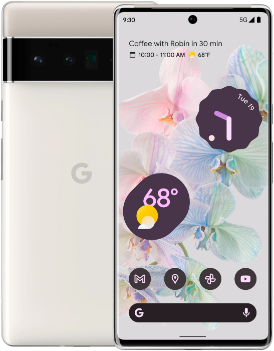 Смартфон Google Pixel 6 Pro 12/256 ГБ USA, cloudy white