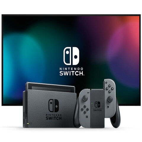 Игровая приставка Nintendo Switch rev.2 32 ГБ, серый