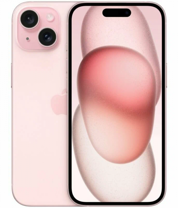 Смартфон Apple iPhone 15 256 ГБ, nano SIM + eSIM, Pink