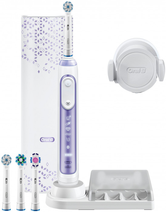 Электрическая зубная щетка Oral-B 10000N Purple D 701.545.6XC, пурпурная орхидея