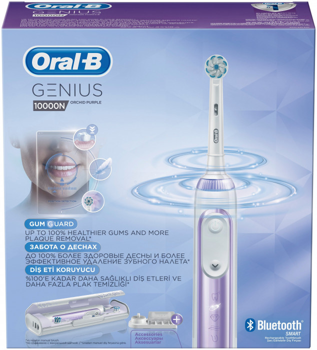Электрическая зубная щетка Oral-B 10000N Purple D 701.545.6XC, пурпурная орхидея