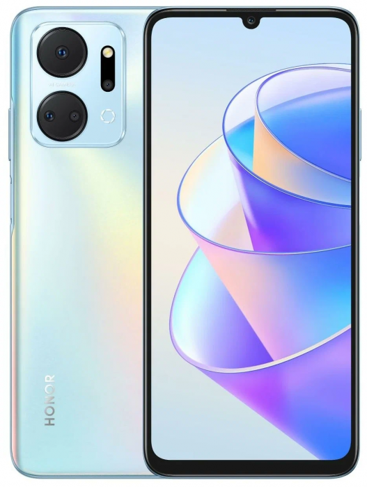 Смартфон HONOR X7a 4/128 ГБ RU, titanium silver