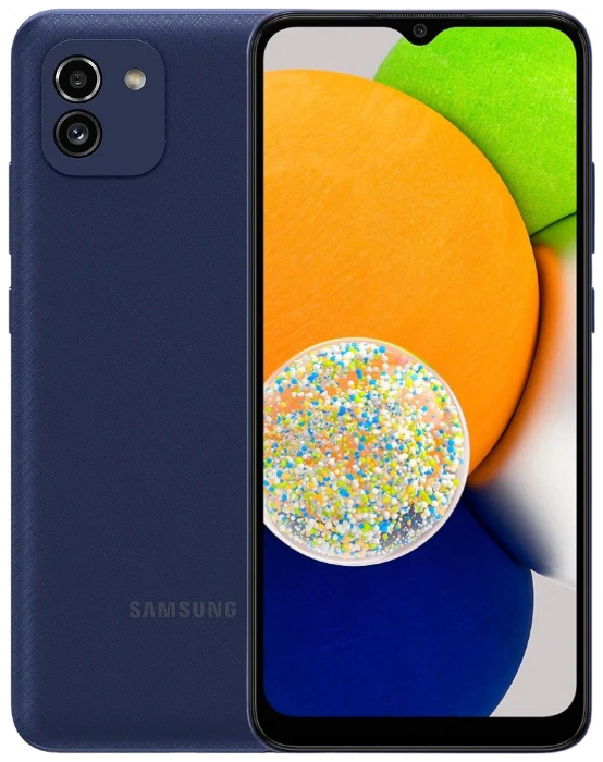 Смартфон Samsung Galaxy A03 3/32 ГБ, синий