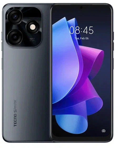 Смартфон TECNO Spark 10c 4/64 ГБ, черный