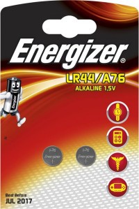 Батарейка LR44/A76 - Energizer Alkaline в блистере 2 шт