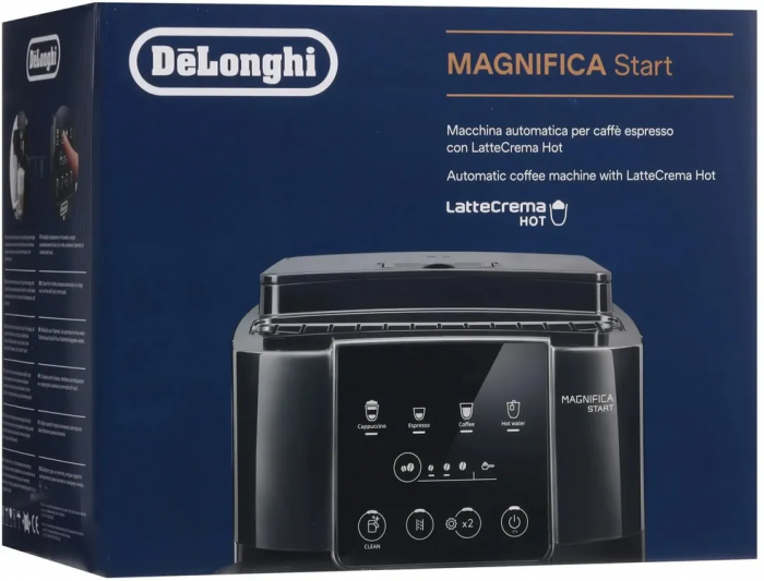 Кофемашина автоматическая DeLonghi Magnifica S ECAM220.60.B, 15 Бар, с автоматическим капучинатором, черный
