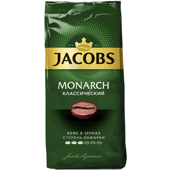 Кофе в зернах Jacobs Monarch классический 230 г