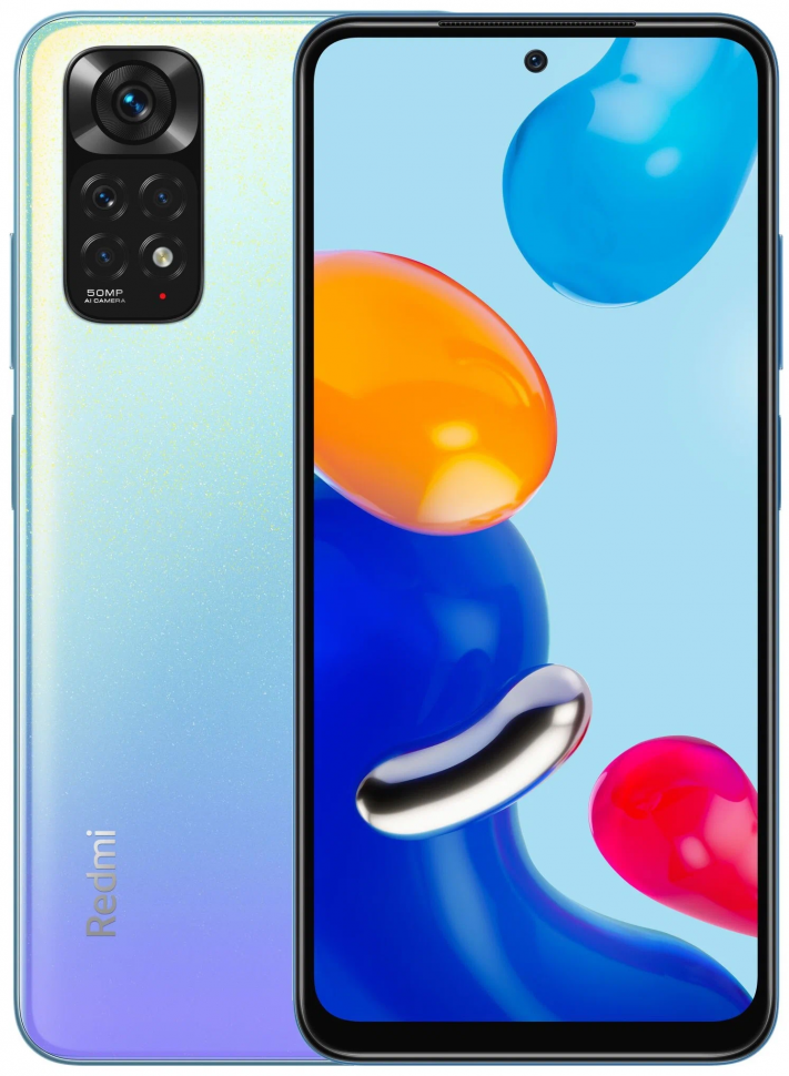 Смартфон Xiaomi Redmi Note 11 4/128 ГБ Global, синие звезды купить в ...