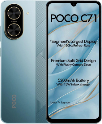 Смартфон Xiaomi Poco C71 4/128Gb, Cool Blue