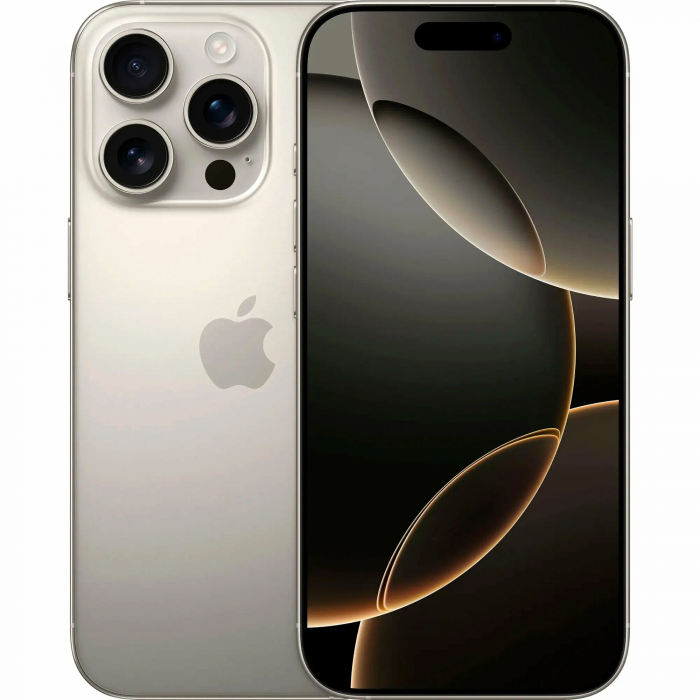 Смартфон Apple iPhone 16 Pro 128 ГБ, Nano SIM + eSIM, Natural Titanium