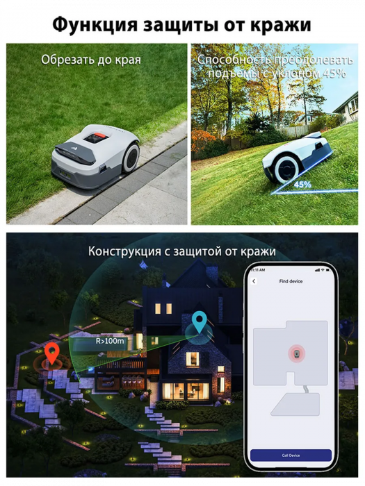 Робот газонокосилка Genie 800