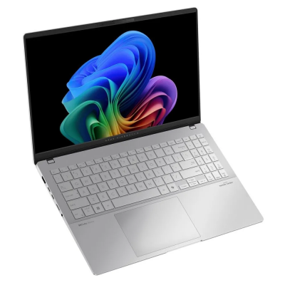 Ноутбук ASUS Vivobook S 15 OLED S5507QA, Qualcomm Snapdragon X Plus X1P-42-100, RAM 16 ГБ, SSD 512 ГБ, Qualcomm Adreno, Windows Home, (90NB14Q2-M005C0), серебристый, Русская раскладка