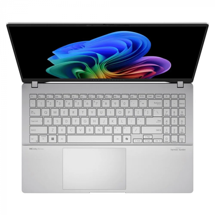 Ноутбук ASUS Vivobook S 15 OLED S5507QA, Qualcomm Snapdragon X Plus X1P-42-100, RAM 16 ГБ, SSD 512 ГБ, Qualcomm Adreno, Windows Home, (90NB14Q2-M005C0), серебристый, Русская раскладка
