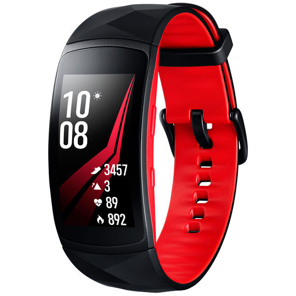 Смарт-браслет Samsung Gear Fit2 Pro Black/Red,размер S (SM-R365NZRNSER)