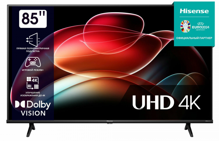 Телевизор Hisense 85A6K, черный