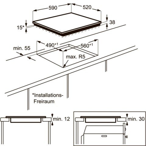  Встраиваемая электрическая панель Electrolux CPE644RBC