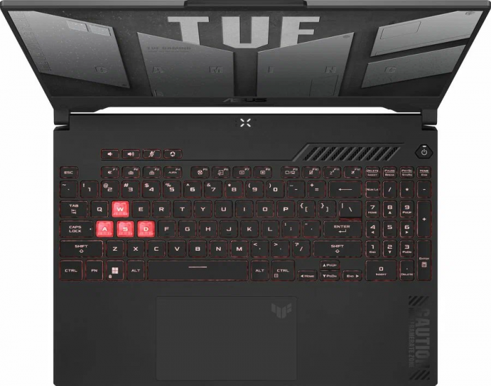 Ноутбук ASUS TUF Gaming A15 2023 FA507NV-LP094 90NR0E85-M007T0 15.6 Ryzen 7 7735HS/16Gb DDR5/ SSD 512Gb/RTX 4060 8GB/ Dos/Серый