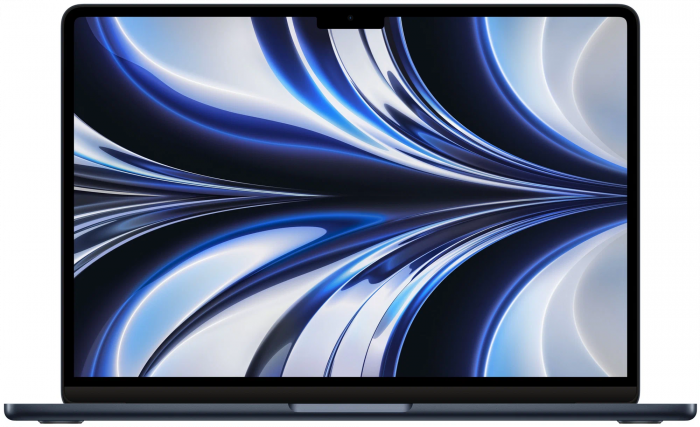 Ноутбук Apple MacBook Air 13" (M2, 8C CPU/8C GPU, 2022), 8 ГБ, 256 ГБ SSD, «полуночный черный», MLY33