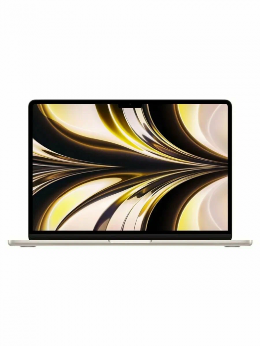 Ноутбук Apple MacBook Air 13" (M2, 8C CPU/8C GPU, 2022), 8 ГБ, 256 ГБ SSD, «сияющая звезда», MLY13