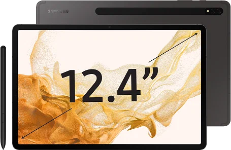 12.4" Планшет Samsung Galaxy Tab S8+ 2022, 8/128 ГБ, Wi-Fi, стилус, Android 12, графит