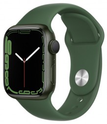 Умные часы Apple Watch Series 7 45mm Aluminium with Sport Band RU, зеленый клевер, R
