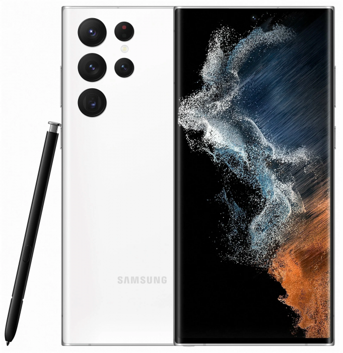 Смартфон Samsung Galaxy S22 Ultra 8/128Gb, белый фантом
