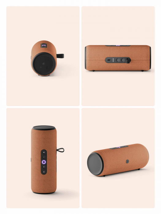 Умная колонка Яндекс Станция Стрит с Алисой оранжевый