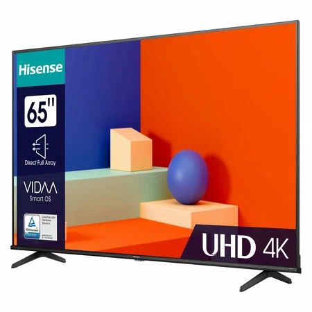 65" Телевизор Hisense 65A6K, черный